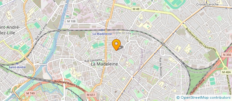localisation de l'entreprise MADAME ANNE BOUHO à LA MADELEINE