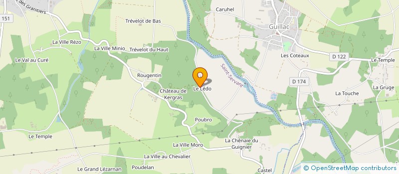 localisation de l'entreprise MADAME ANNE BOULVAIS à SAINT-SERVANT
