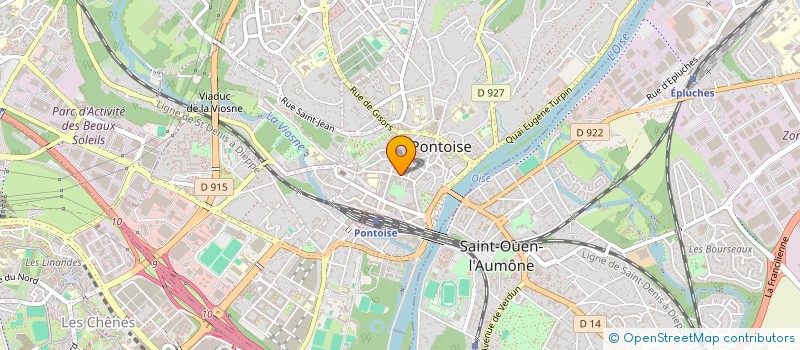 localisation de l'entreprise MADAME ANNE BOURDEAU  PONTOISE