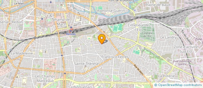 localisation de l'entreprise MADAME ANNE BOURGES  RENNES
