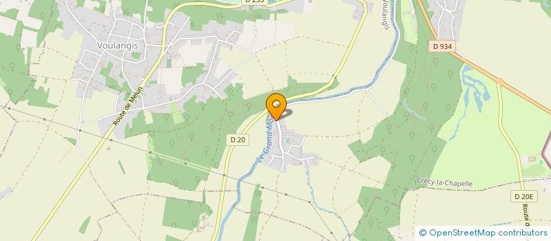 localisation de l'entreprise MADAME ANNE BOURGET  CRECY-LA-CHAPELLE