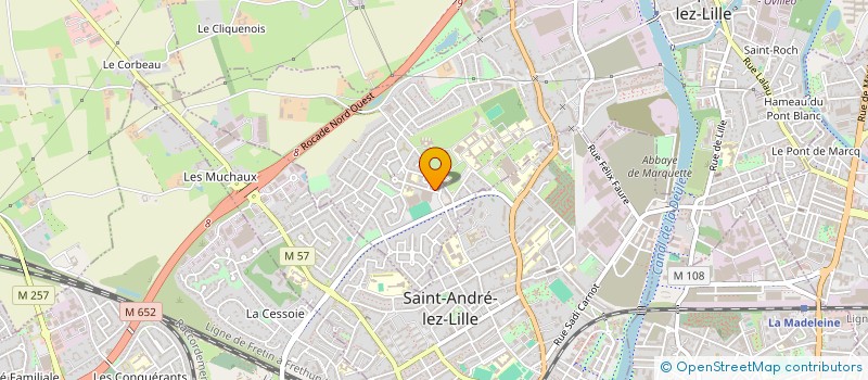 localisation de l'entreprise MADAME ANNE BOURLON  MARQUETTE-LEZ-LILLE