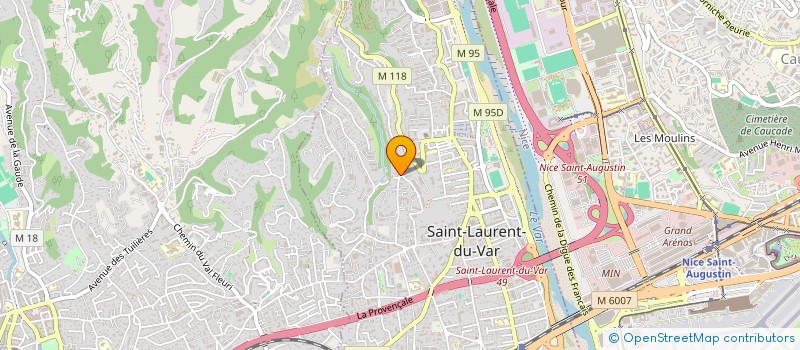 localisation de l'entreprise MADAME ANNE BOURQUARD-SEROR à SAINT-LAURENT-DU-VAR