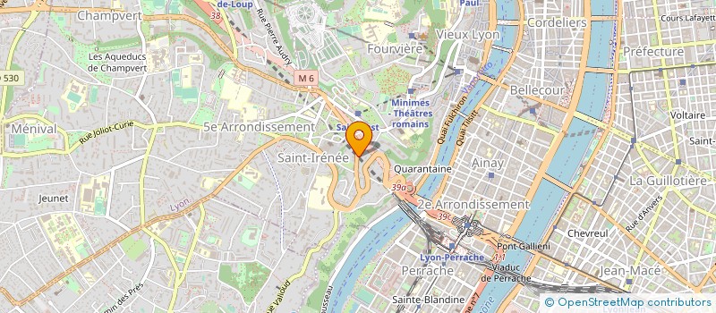 localisation de l'entreprise MADAME ANNE BOURQUIN  LYON 5EME