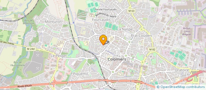 localisation de l'entreprise MADAME ANNE BOURRIERES à COLOMIERS