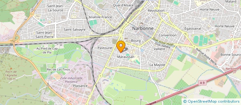 localisation de l'entreprise MADAME ANNE BOUSQUET  NARBONNE