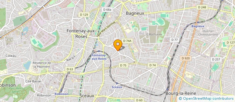 localisation de l'entreprise MADAME ANNE BOUTILLIER  FONTENAY-AUX-ROSES