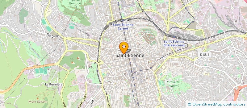 localisation de l'entreprise MADAME ANNE BOUTIN  SAINT-ETIENNE