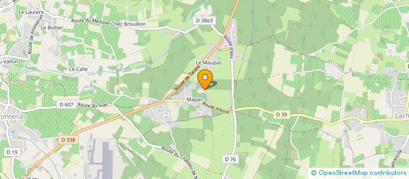 localisation de l'entreprise MADAME ANNE BOUTIN  FRONTENAS