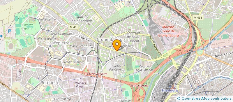 localisation de l'entreprise MADAME ANNE BOUVIER MASSON à STRASBOURG