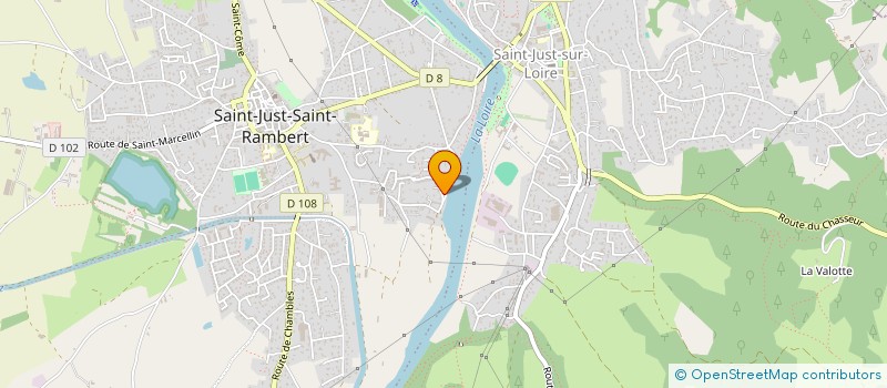 localisation de l'entreprise MADAME ANNE BOYER  SAINT-JUST-SAINT-RAMBERT