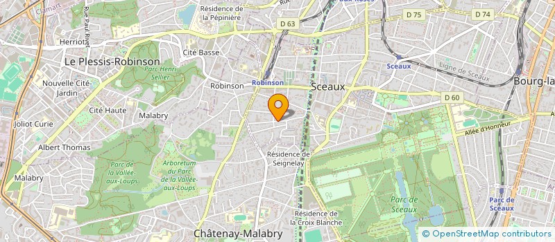localisation de l'entreprise MADAME ANNE BRETONNIERE à SCEAUX