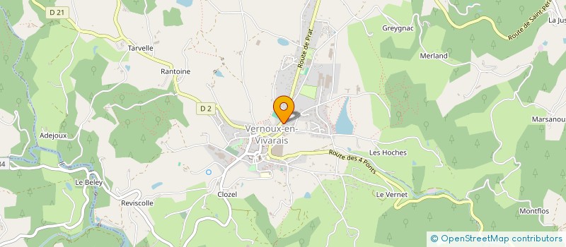 localisation de l'entreprise MADAME ANNE BREYTON  VERNOUX-EN-VIVARAIS