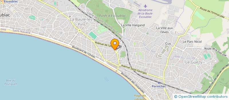 localisation de l'entreprise MADAME ANNE BRIDIER  LA BAULE-ESCOUBLAC