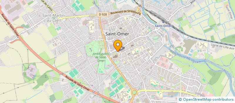 localisation de l'entreprise MADAME ANNE BRIDOUX  SAINT-OMER