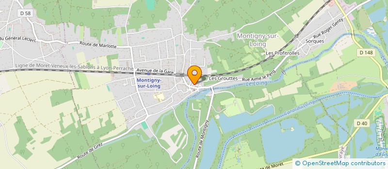 localisation de l'entreprise MADAME ANNE-BRIGITTE LECOINTE  MONTIGNY-SUR-LOING