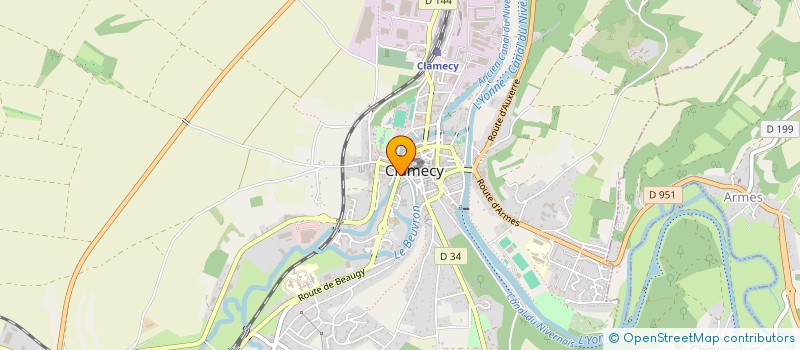 localisation de l'entreprise MADAME ANNE BRUAND à CLAMECY
