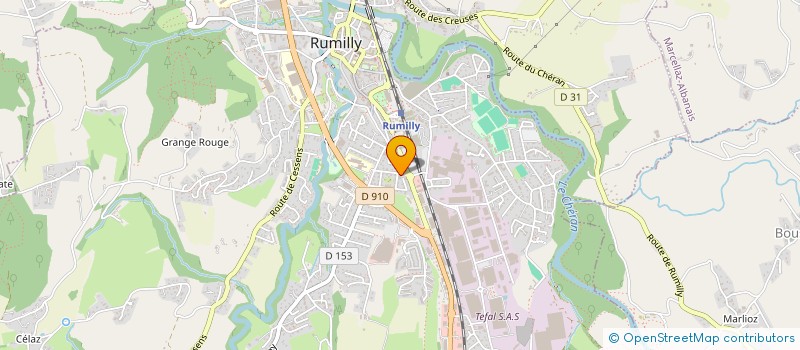 localisation de l'entreprise MADAME ANNE BRULEFERT  RUMILLY