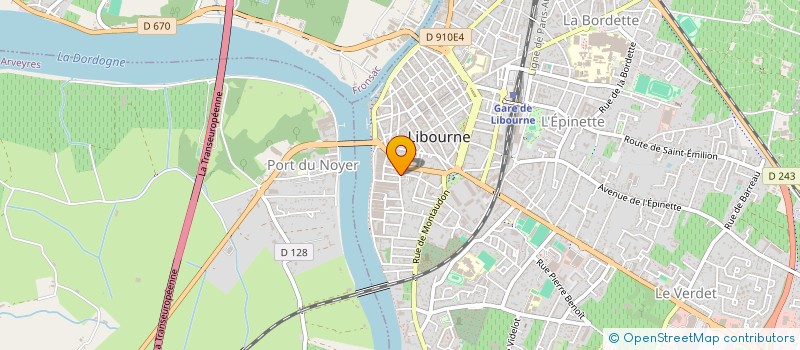 localisation de l'entreprise MADAME ANNE BRUN à LIBOURNE