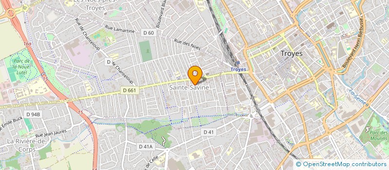 localisation de l'entreprise MADAME ANNE BRUNOT  SAINTE-SAVINE