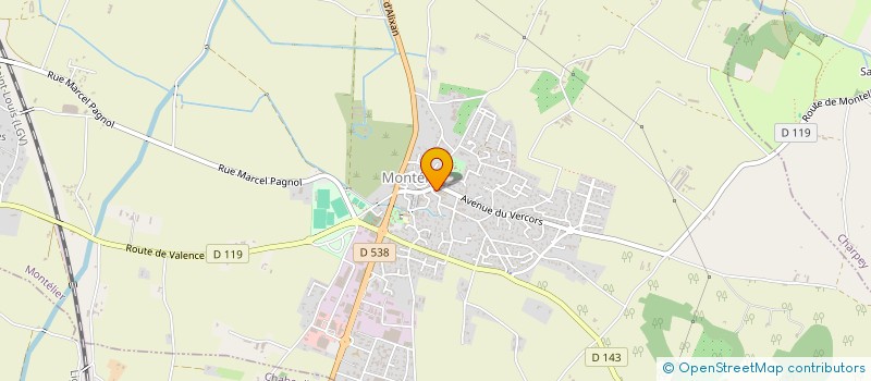 localisation de l'entreprise MADAME ANNE BUGUET  MONTELIER