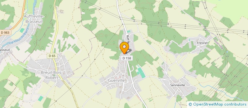 localisation de l'entreprise MADAME ANNE BUJARDET  GUERVILLE