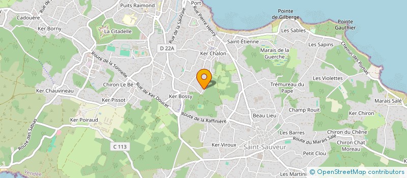 localisation de l'entreprise MADAME ANNE BUREAU  L'ILE-D'YEU