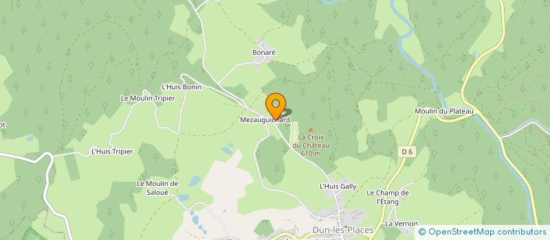 localisation de l'entreprise MADAME ANNE CADOUOT  DUN-LES-PLACES