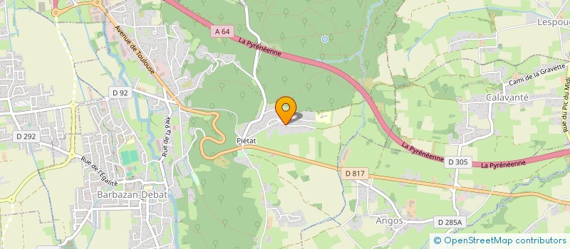 localisation de l'entreprise MADAME ANNE CALMETTES  BARBAZAN-DEBAT