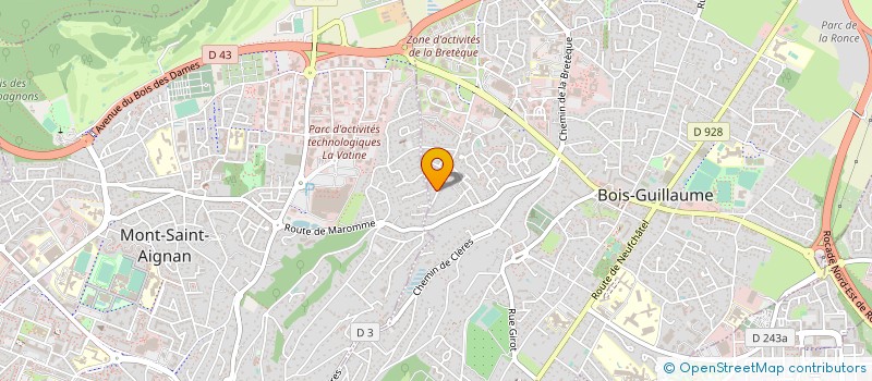 localisation de l'entreprise MADAME ANNE CAMUSET à BOIS-GUILLAUME