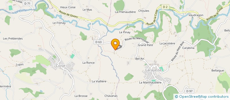 localisation de l'entreprise MADAME ANNE CANIAUX  LARAJASSE