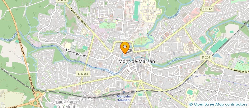 localisation de l'entreprise MADAME ANNE CANTELOUP  MONT-DE-MARSAN