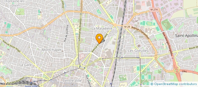 localisation de l'entreprise MADAME ANNE CARITEY à DIJON