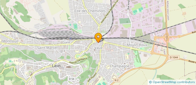 localisation de l'entreprise MADAME ANNE CARLIER à LAON