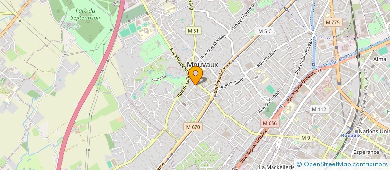 localisation de l'entreprise MADAME ANNE CAROLE DONZE à MOUVAUX
