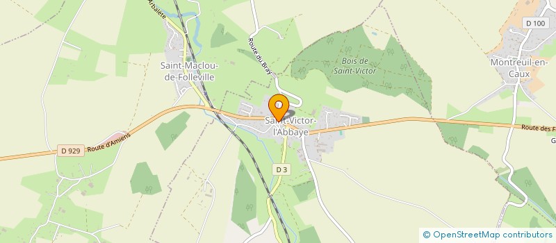 localisation de l'entreprise MADAME ANNE-CAROLE GOUJON  SAINT-VICTOR-L'ABBAYE