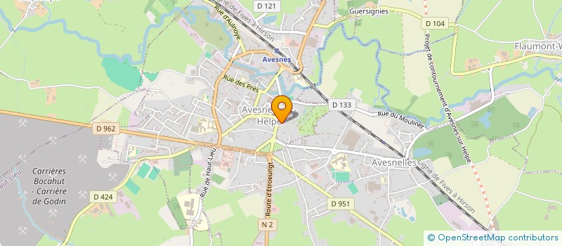 localisation de l'entreprise MADAME ANNE CAROLINE DEGARDIN  AVESNES-SUR-HELPE