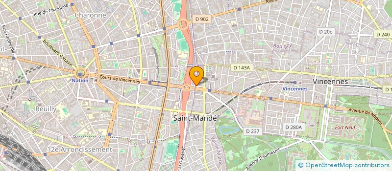 localisation de l'entreprise MADAME ANNE-CAROLINE TIENG  SAINT-MANDE