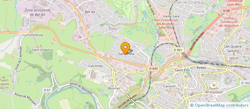 localisation de l'entreprise MADAME ANNE CARPENTIER à RODEZ