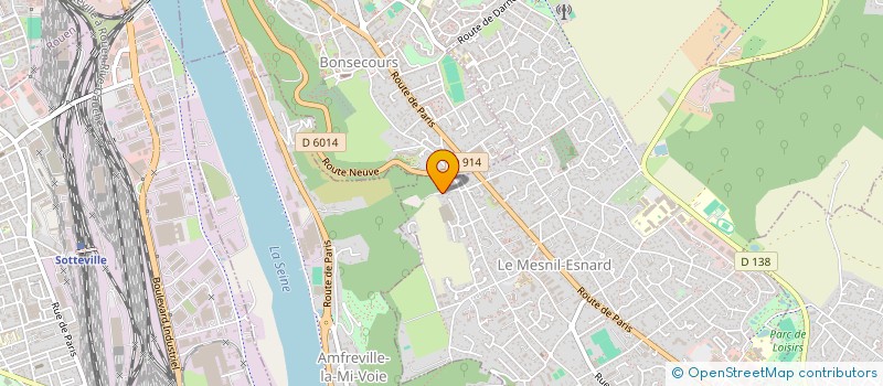 localisation de l'entreprise MADAME ANNE CARREEL  LE MESNIL-ESNARD