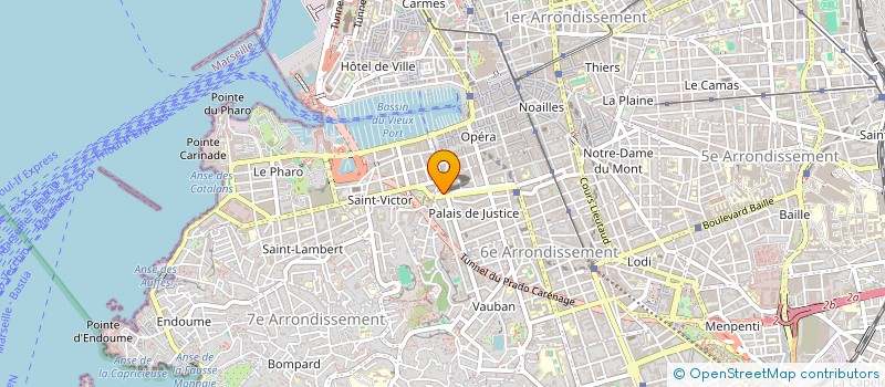 localisation de l'entreprise MADAME ANNE CARREL  MARSEILLE