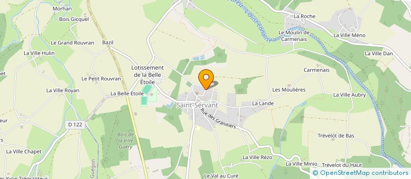 localisation de l'entreprise MADAME ANNE CARTEAU  SAINT-SERVANT