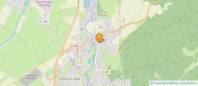 localisation de l'entreprise MADAME ANNE CARTIER à DOUBS