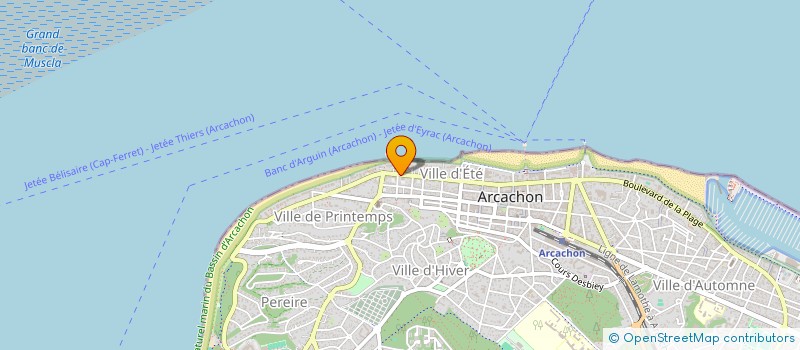 localisation de l'entreprise MADAME ANNE CARTIER  ARCACHON