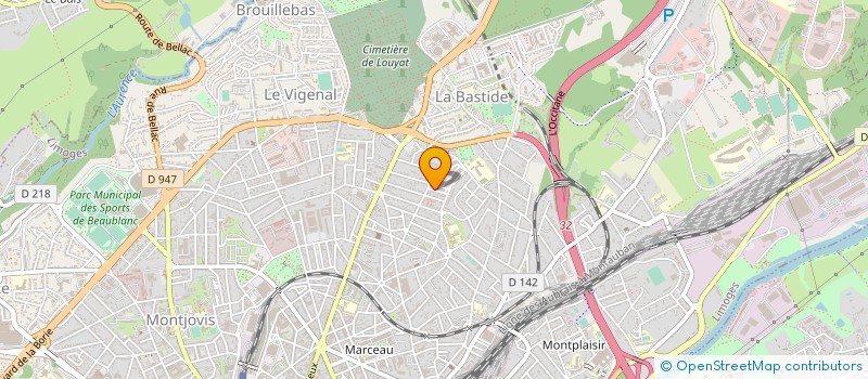 localisation de l'entreprise MADAME ANNE CASCALES à LIMOGES