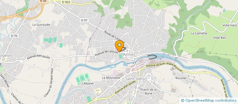 localisation de l'entreprise MADAME ANNE CASTANIE à ARTHES