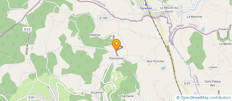 localisation de l'entreprise MADAME ANNE CASTEL  CRESSENSAC-SARRAZAC