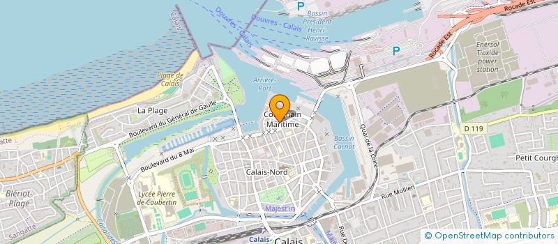 localisation de l'entreprise MADAME ANNE-CATHERINE BOUREL  CALAIS