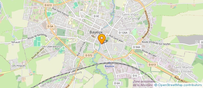 localisation de l'entreprise MADAME ANNE-CATHERINE CORDIER  BAYEUX