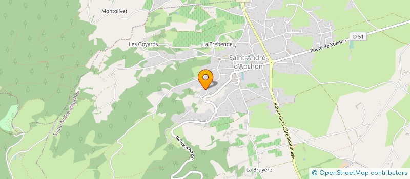 localisation de l'entreprise MADAME ANNE CATHERINE HOONAKKER  SAINT-ANDRE-D'APCHON